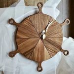 تخته سرو پیتزا چوبی 6 تیکه