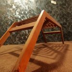 میز جلو مبلی چوبی لیمرسا مدل صلیبی